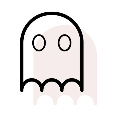 hayalet simgesi vektör illüstrasyonu 