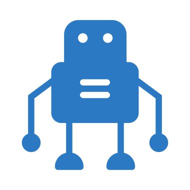 robot ikon vektör illüstrasyonu 
