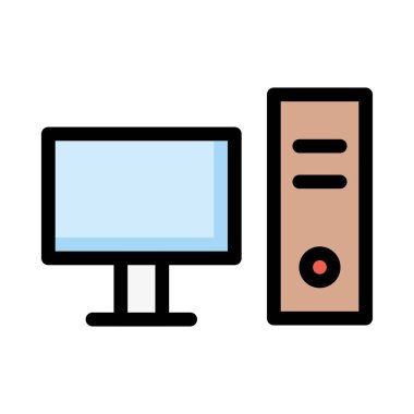 bilgisayar simgesi vektör illüstrasyonu 