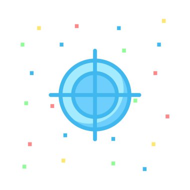 hedef simge vektör illüstrasyonu 