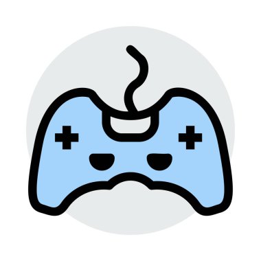 Video oyunu simgesi, vektör illüstrasyonu 