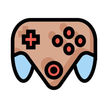 Video oyunu simgesi, vektör illüstrasyonu 