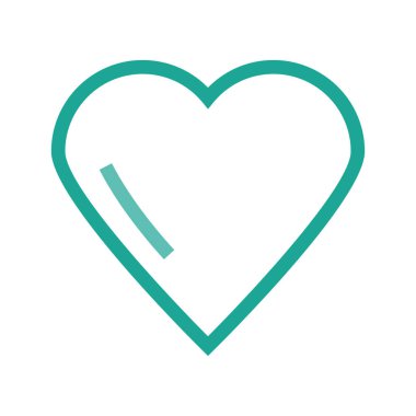 kalp ağı simgesi, vektör illüstrasyonu 