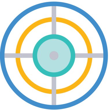 hedef simge vektör illüstrasyonu 