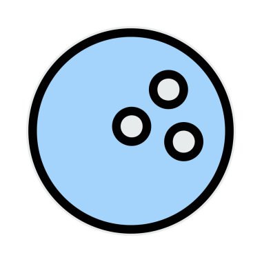 Bowling topu vektör çizim, simgesi 