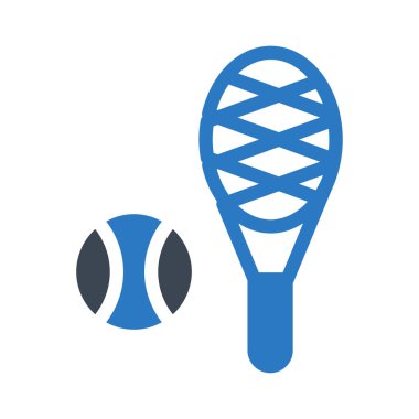 Tenis raket ve top vektör çizim 