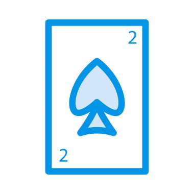 Spader kartı simge vektör çizim 