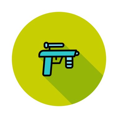 silah simgesi vektör illüstrasyonu 