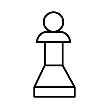 Satranç ikonu vektör illüstrasyonu 