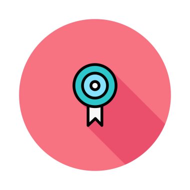 Madalya ikon vektör illüstrasyonu 