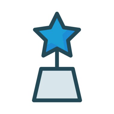 Anıt yıldız simgesi vektör çizim ile 