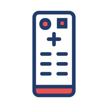 Uzaktan kumanda simge vektör çizim 