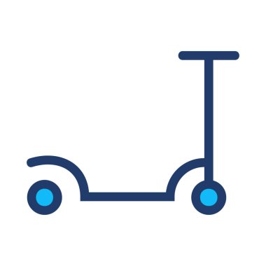 scooter simgesi vektör illüstrasyonu 