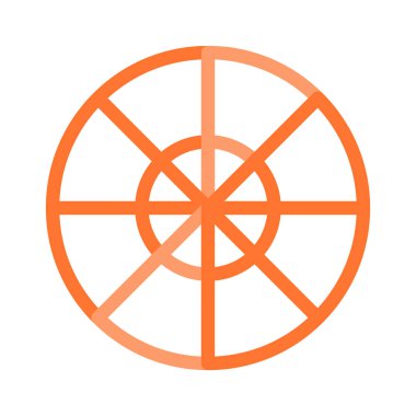 rulet simgesi vektör illüstrasyonu 