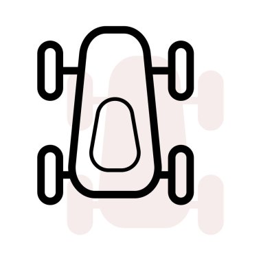 araba simgesi vektör illüstrasyonu 