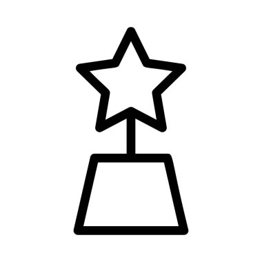 Anıt yıldız simgesi vektör çizim ile 