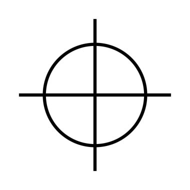 hedef simge vektör illüstrasyonu 