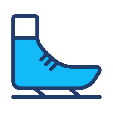 Paten ayakkabı web simgesi, vektör çizim 