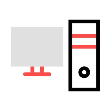 bilgisayar simgesi vektör illüstrasyonu 