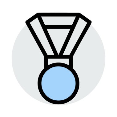 madalya simgesi, işareti, vektör halat 