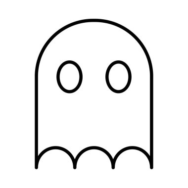 hayalet simgesi vektör illüstrasyonu 