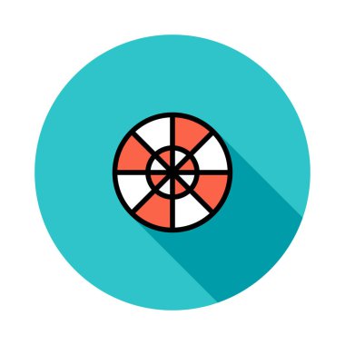 rulet simgesi vektör illüstrasyonu 