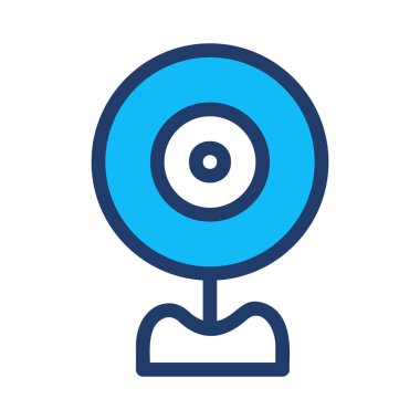 Web kamera simge vektör çizim 
