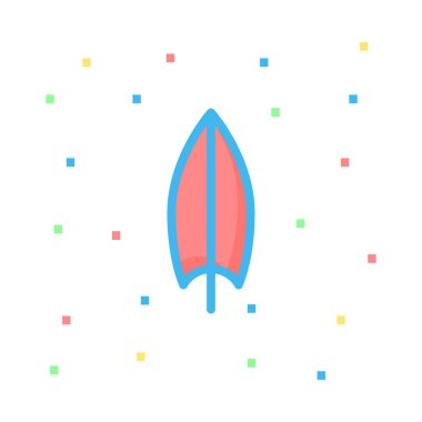 sörf tahtası simge vektör çizim 