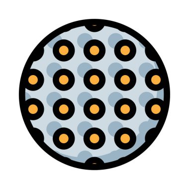 Golf topu ikonu vektör illüstrasyonu 