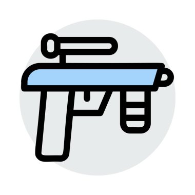 silah simgesi vektör illüstrasyonu 