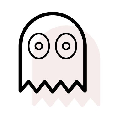 hayalet simgesi vektör illüstrasyonu 