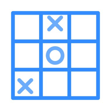 Tic Tac Toe simge vektör çizim 