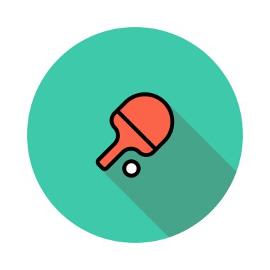 Tenis raket ve top vektör çizim 