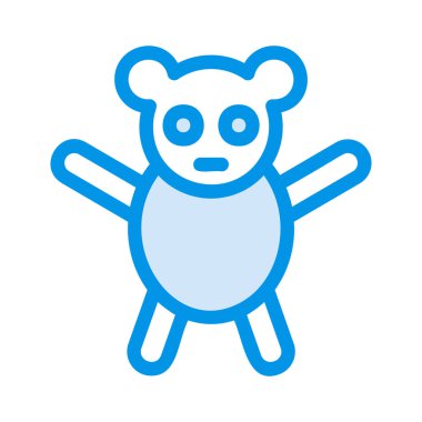 Oyuncak ayı ikonu vektör çizimi 