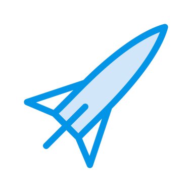 roket ikonu vektör illüstrasyonu