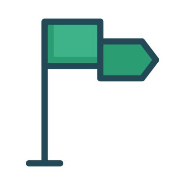 bayrak ikonu vektör illüstrasyonu 