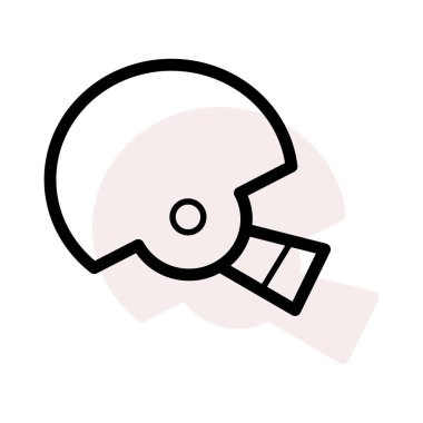 Kask simgesi, vektör illüstrasyonu 