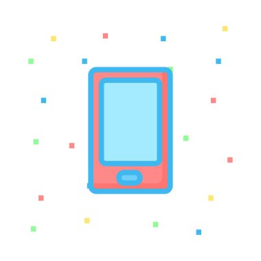 Telefon simgesi vektör illüstrasyonu 