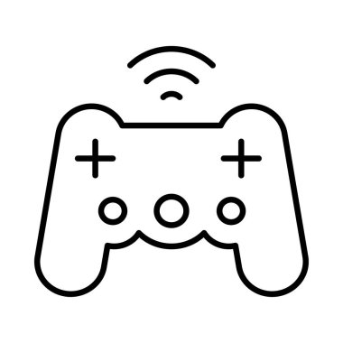 Video oyun konsolu kutsal kişilerin resmi, vektör çizim 