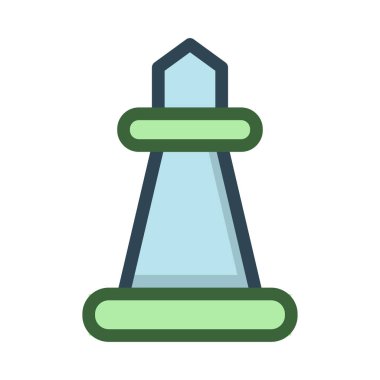 Satranç ikonu vektör illüstrasyonu 