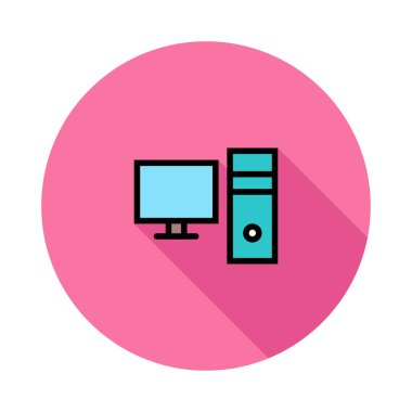 bilgisayar simgesi vektör illüstrasyonu 