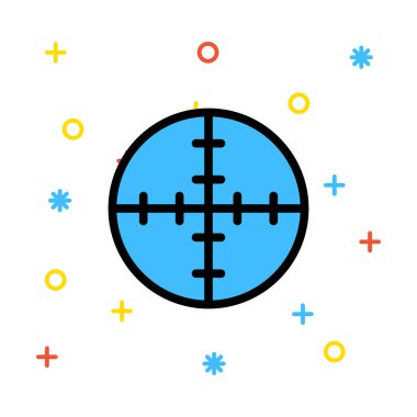 hedef simge vektör illüstrasyonu 