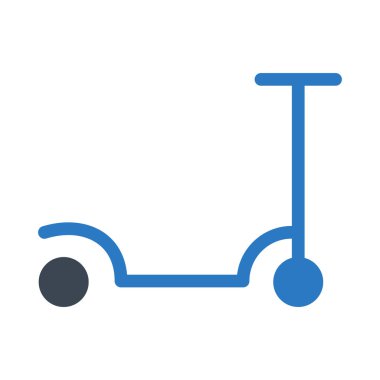 scooter simgesi vektör illüstrasyonu 