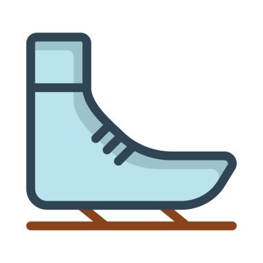 Paten ayakkabı web simgesi, vektör çizim 