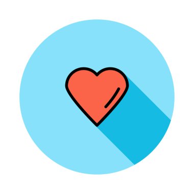 kalp ağı simgesi, vektör illüstrasyonu 