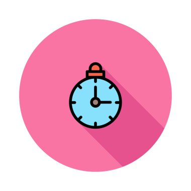 kronometre simgesi, vektör illüstrasyonu 