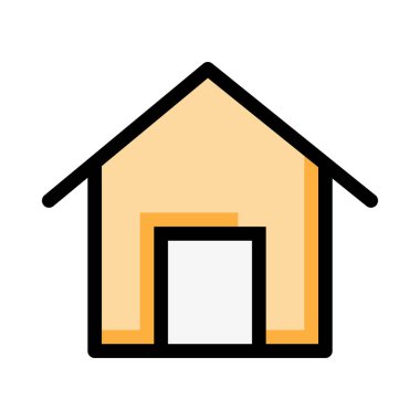 ev web simgesi, vektör illüstrasyonu 