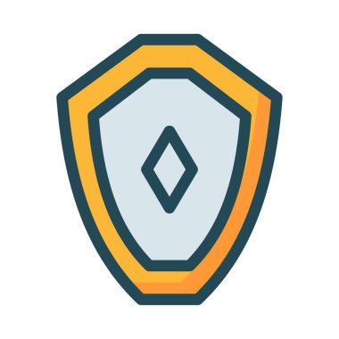 kalkan kutsal kişilerin resmi, işaret, vektör çizim 