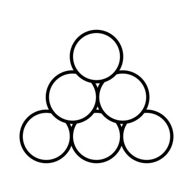 Snooker raf renk vektör çizim, simgesi 