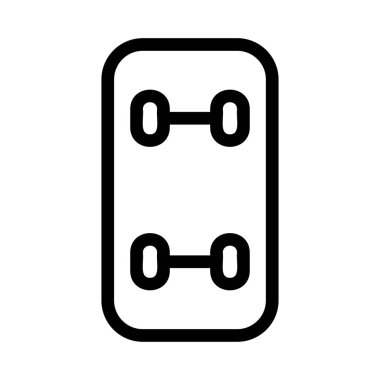 kaykay satır simge vektör çizim 